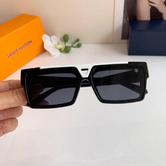 Louis Vuitton Black Cat-Eye Sunglasses with Gloss Finish